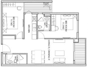 thiet-ke-2-phong-ngu-the-two-residence