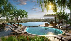 Bể bơi vô cực chung cư the zen gamuda