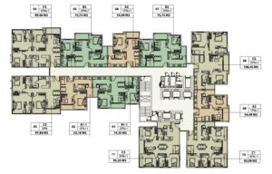 Mặt bằng tang chung cư The Zen Residence