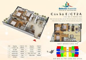 thiết kế căn hộ 3 ngủ Gelexia Riverside