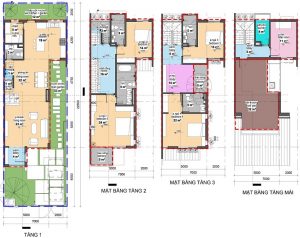 Mặt bằng thiết kế biệt thự gamuda iris homes