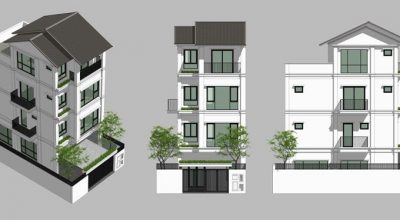 Mặt cắt đứng nhà liền kề st5 Gamuda