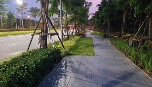 Đường dạo bộ riêng cho cư dân gamuda