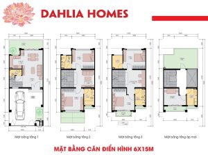 Mặt bằng thiết kế liền kề st5gamuda