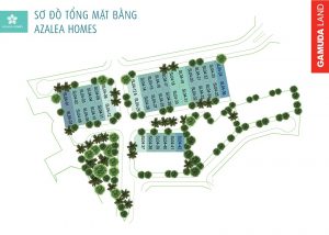 Mặt Bằng phân khu azalea homes gamuda garden