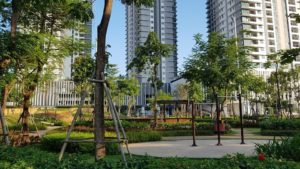 Không gian vui chơi rộng rãi chung cư the zen