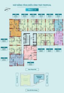 mặt bằng tòa Tropical