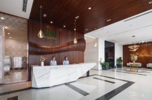 Sảnh lễ tân chung cư the zen