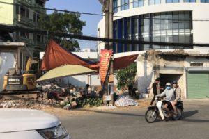 Tiến độ mở rộng đường Tam Trinh