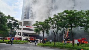 Diễn tập Phòng cháy chữa cháy tại chung cư gamuda trần phú