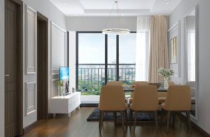 Phòng khách căn hộ the zen 1 phòng ngủ