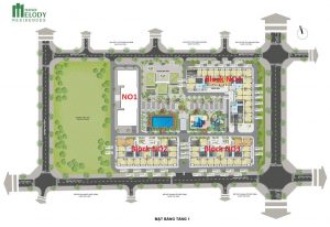 Mặt bằng tổng thể dự án hanoi melody