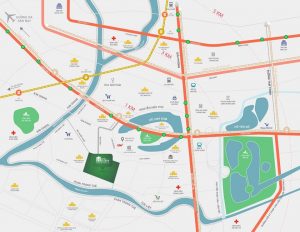 vị trí dự án Ha Noi Melody Linh đàm