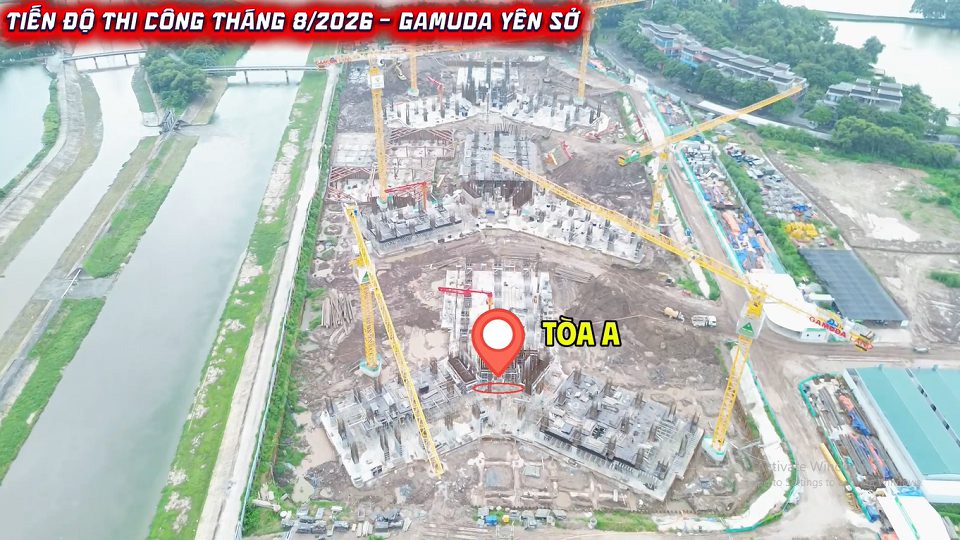tiến độ xây dựng gamuda central park tháng 8/2-26