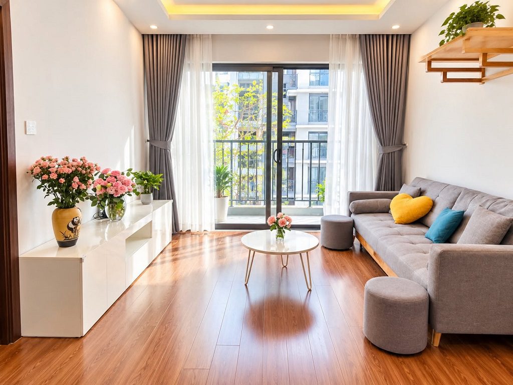 cho thuê căn 1pn the zen gamuda full đồ nội thất